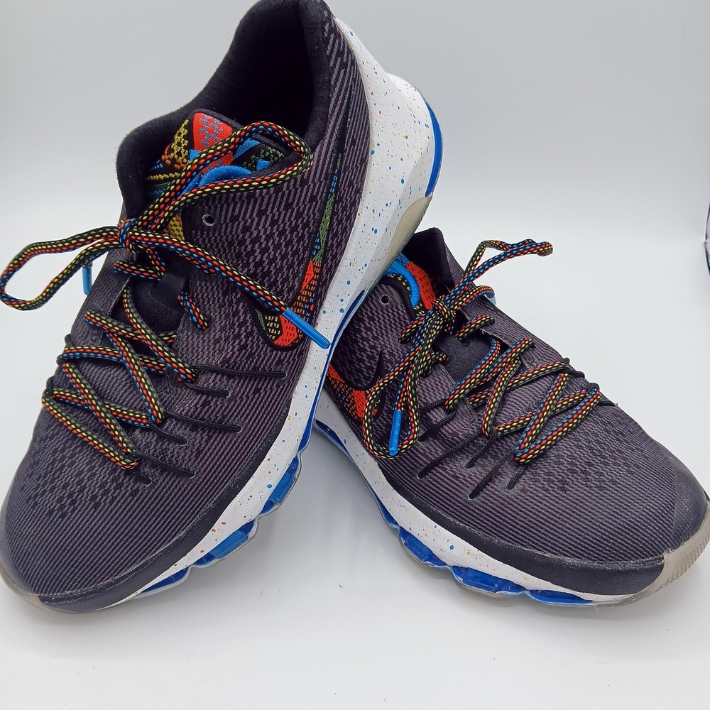 Nike KD 8 Shoes Youth Size 6Y Black Anthracite BHM Zoom‎ 836694-090